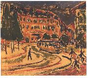 Ernst Ludwig Kirchner Tramway in Dresden France oil painting artist